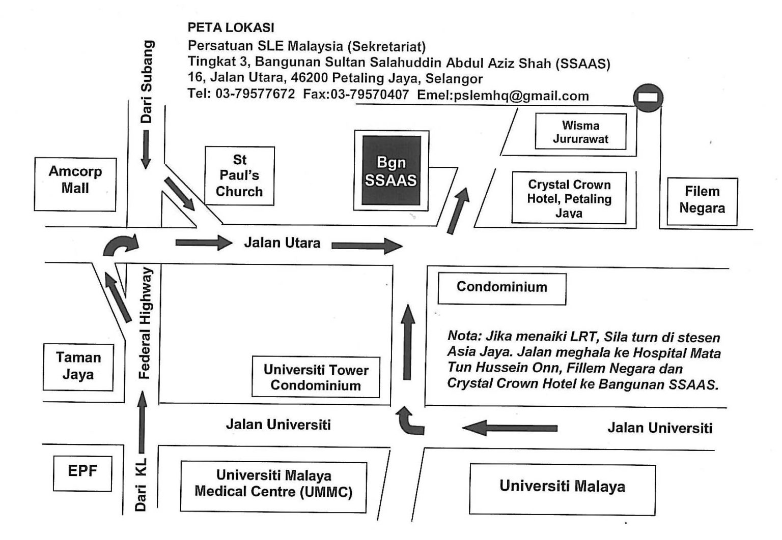 peta-lokasi-pslem-sekretariat-malaysian-sle-association-lupus